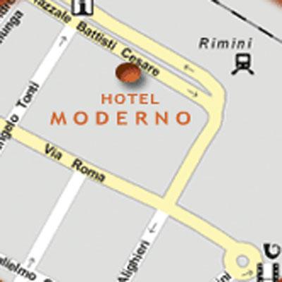 Hotel Moderno Rimini Kültér fotó